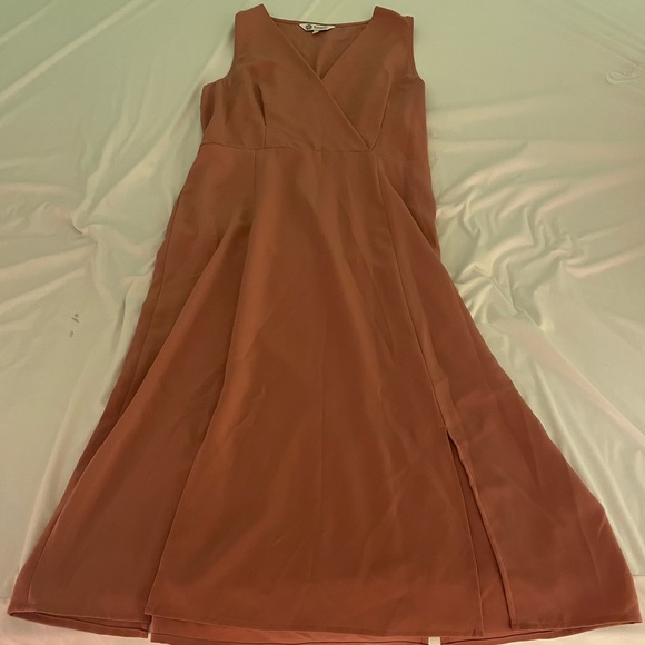 Brown Orange Dress - Picture 1 of 2